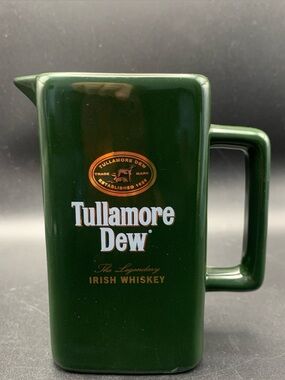 Vintage Tullamore Dew Legendary Irish Whiskey Mini Pitcher Classic Style